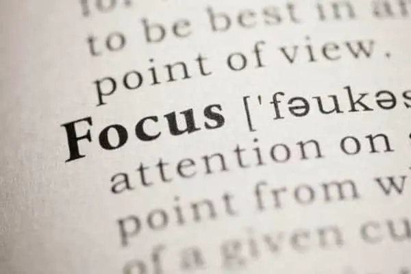 Focus entry in a dictionary