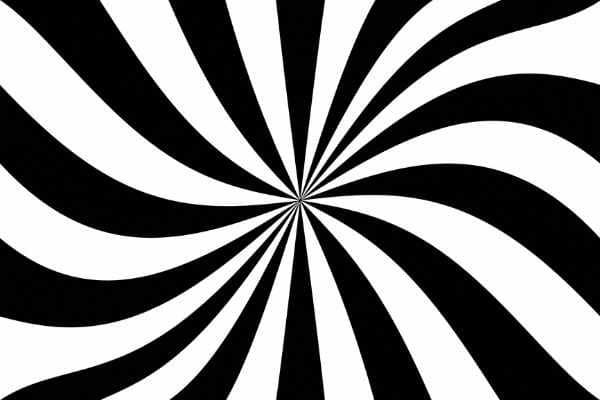 black and white hypnotic visual