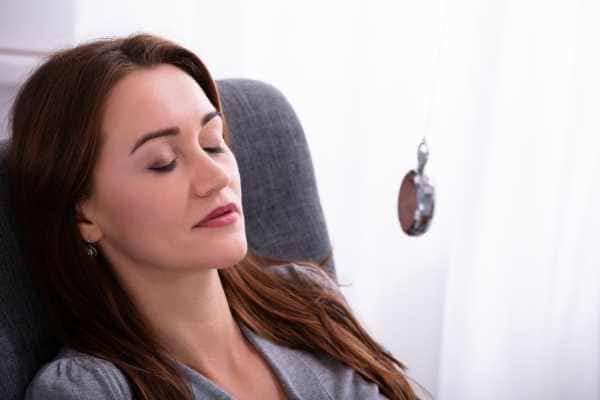 woman being hypnotized