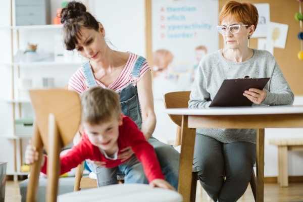 a child being assessed for ADHD