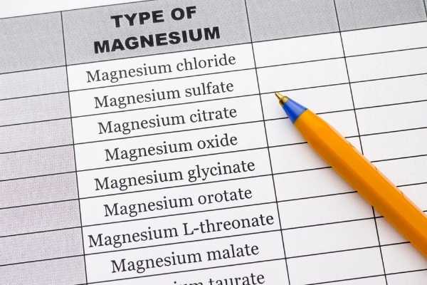 List of types of magnesium