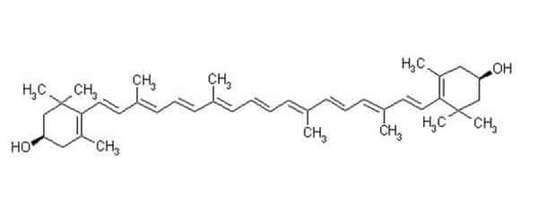 chemical structure of lutein