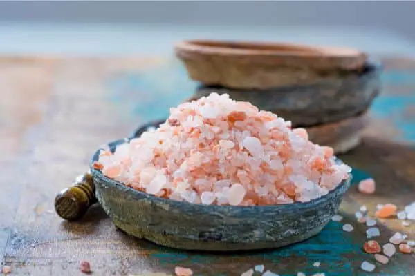 a bowl of himalayan salt