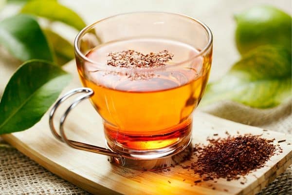 a cup of rooibos tea